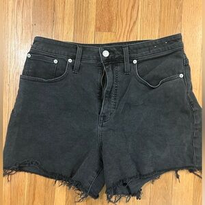Madewell Black Denim Shorts